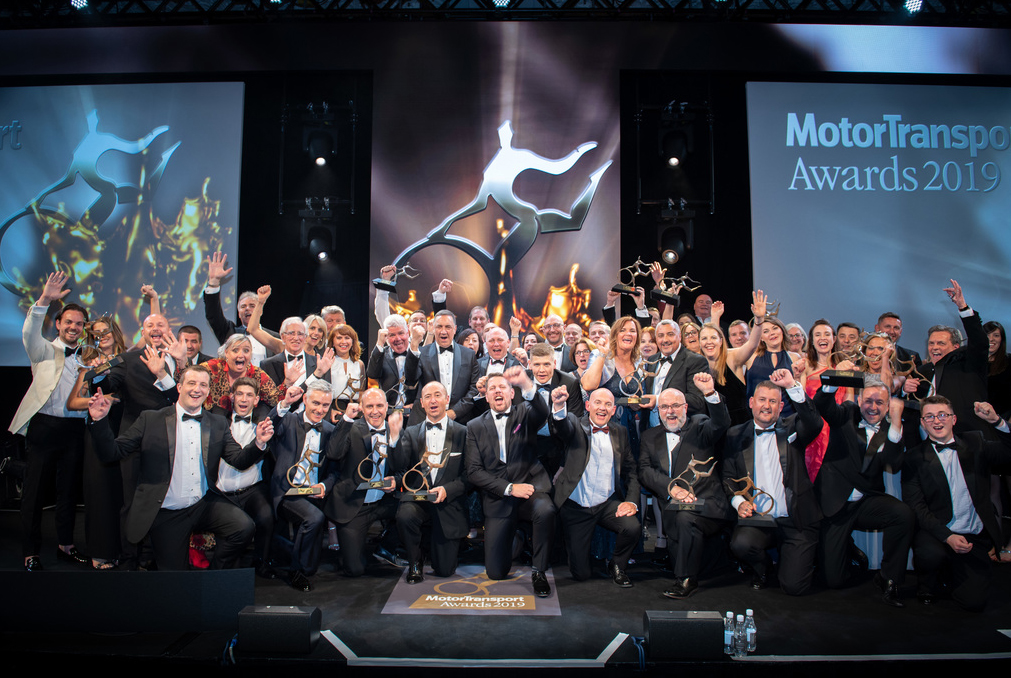 Motor Transport Awards 2019 group photograph on stage